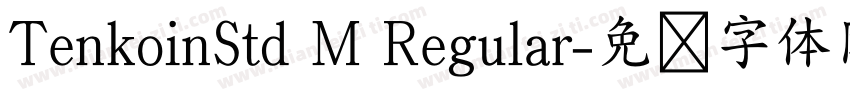 TenkoinStd M Regular字体转换